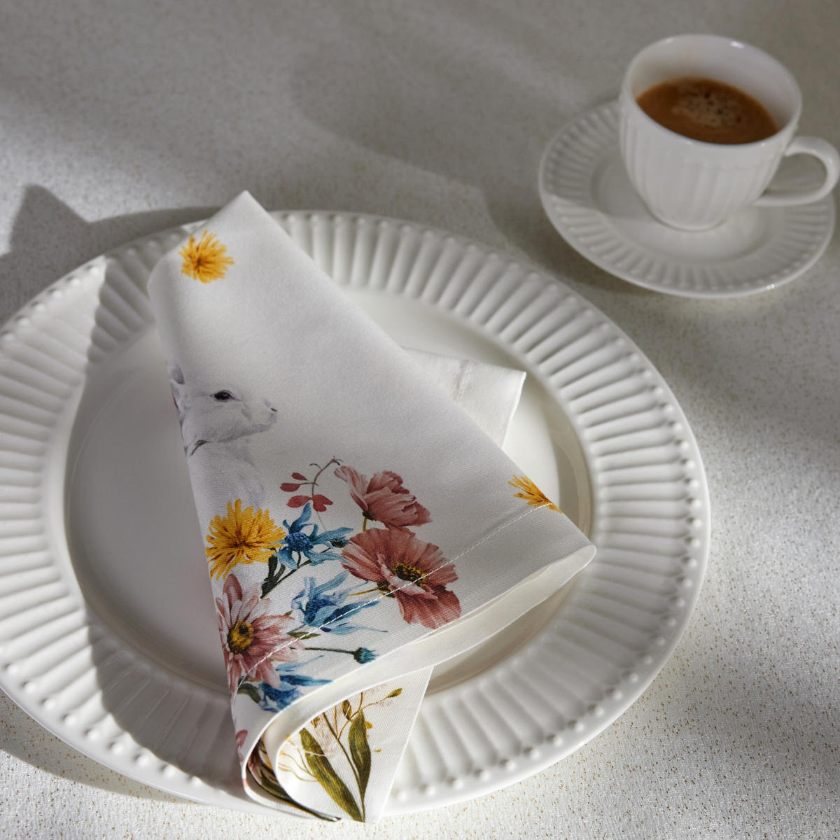 MITTELDECKE Sirsobunny - Rosa, Textil (40/40/1cm) - home&you