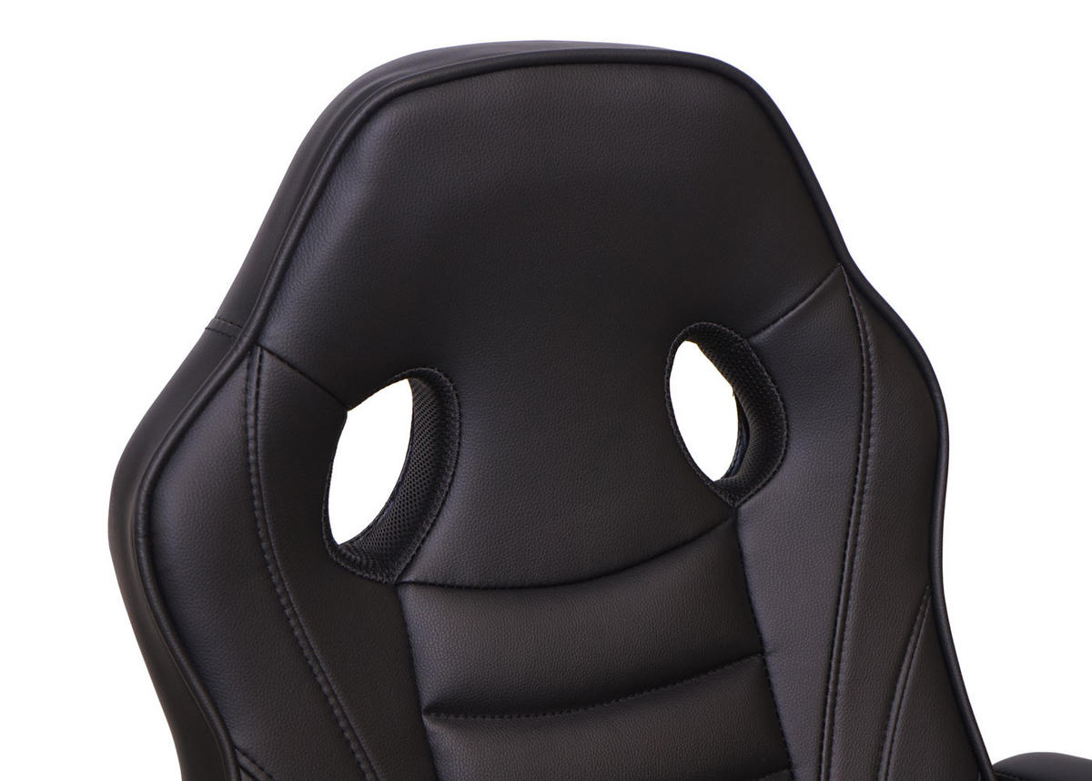 BÜROSTUHL Schwarz - Schwarz, Textil (63/119/64cm) - MCW