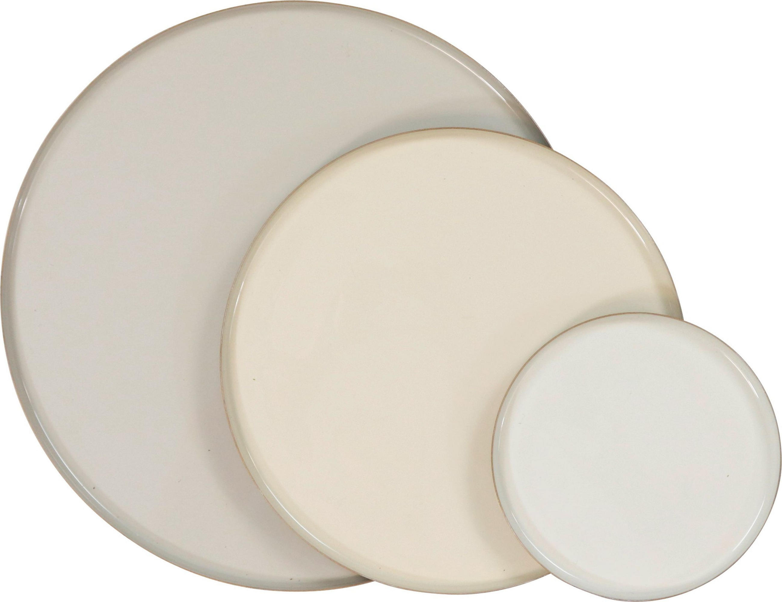 TABLETTSET Deluxe weiß 3-tlg. - Multicolor, Metall (29/0.5/29cm) - FURNARO