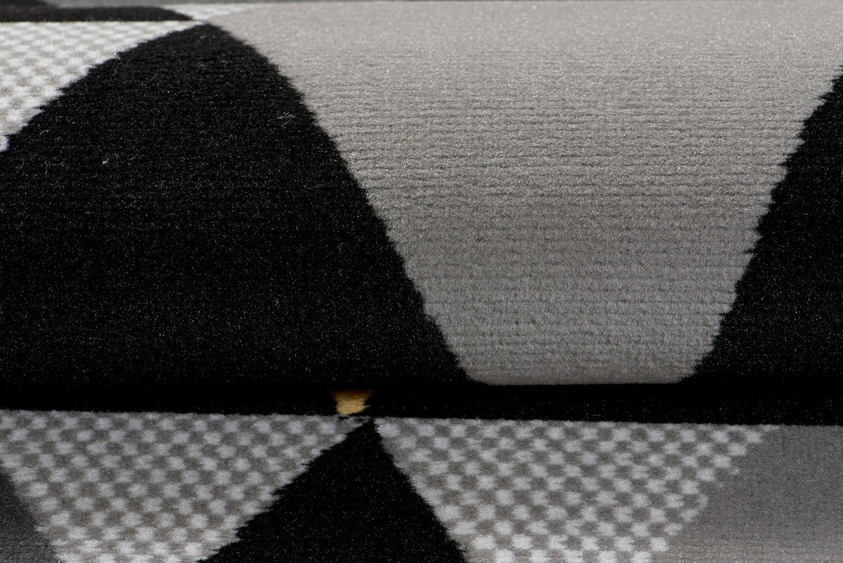 TEPPICH MAYA Gelb Dreiecke Meliert 200/300 cm - Gelb, Textil (200/300cm) - Tapiso