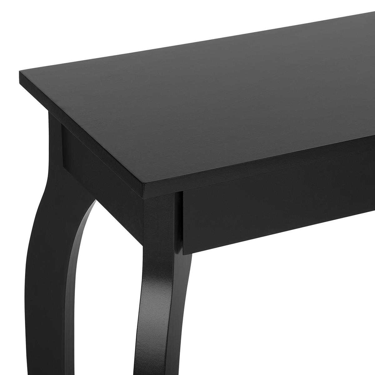 KONSOLENTISCH schwarz rechteckig 30/100 cm Hartford - Schwarz, Holzwerkstoff (30/100/80cm) - Beliani