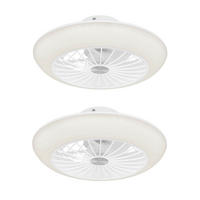 LED DECKENLEUCHTE Metall 2x - Weiß, Metall (30/30/10cm) - Globo Lighting