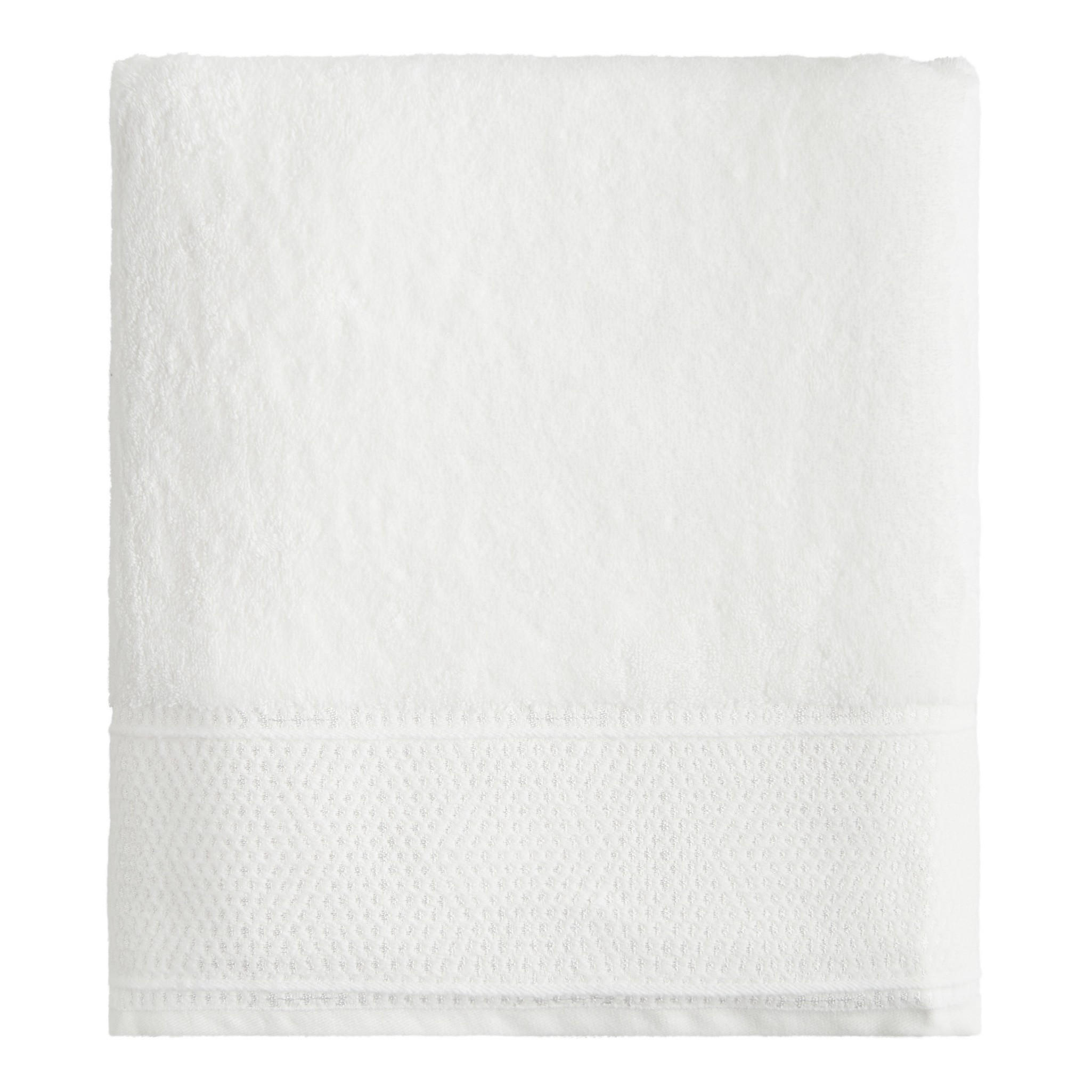 HANDTUCH AUS äGYPTISCHER BAUMWOLLE Destello - Weiß, Textil (100/140cm) - home&you