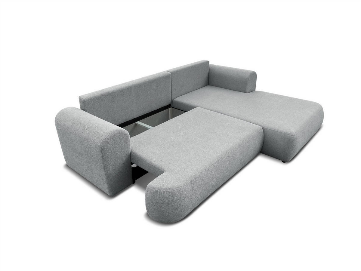 ECKSOFA Anike In Now Or Never - Dunkelgrau, Holzwerkstoff/Textil (260/173cm) - Fun Möbel