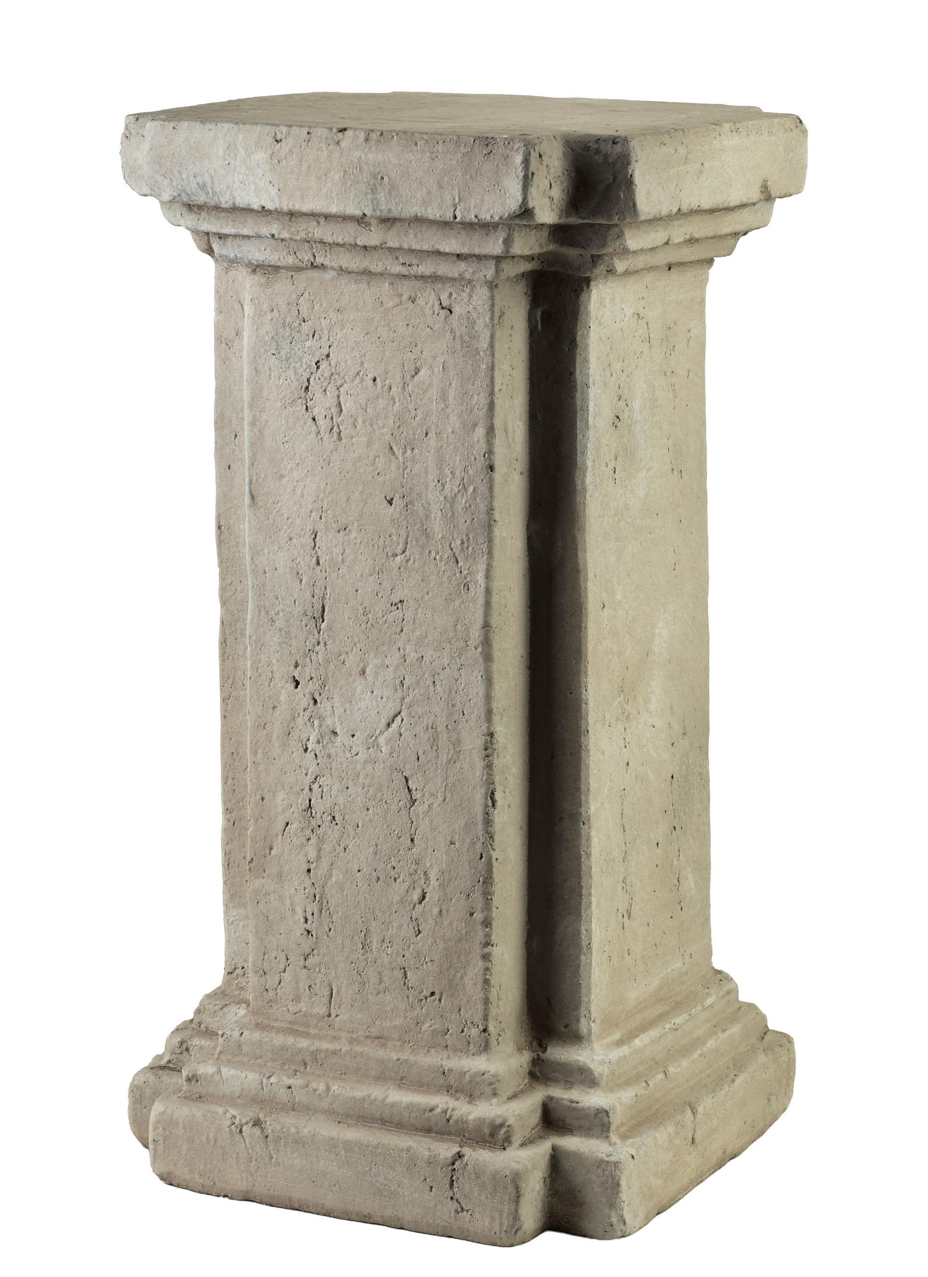 PODEST Sidi beige 26.5/26.5/50 cm Keramik - Grau, Keramik (26.5/50/26.5cm) - Mondex