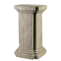 PODEST Sidi beige 26.5/26.5/50 cm Keramik - Grau, Keramik (26.5/50/26.5cm) - Mondex