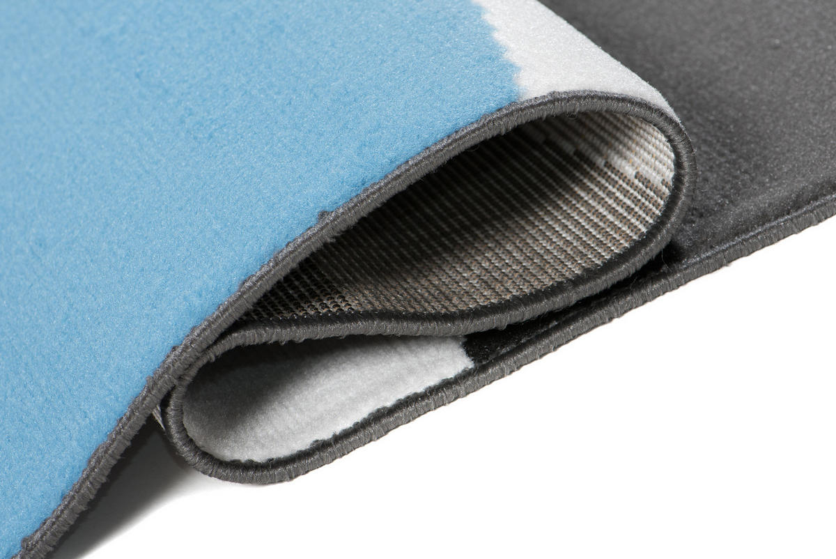 TEPPICH MAYA Blau Streifen Gestreift 200/300 cm - Blau, Textil (200/300cm) - Tapiso