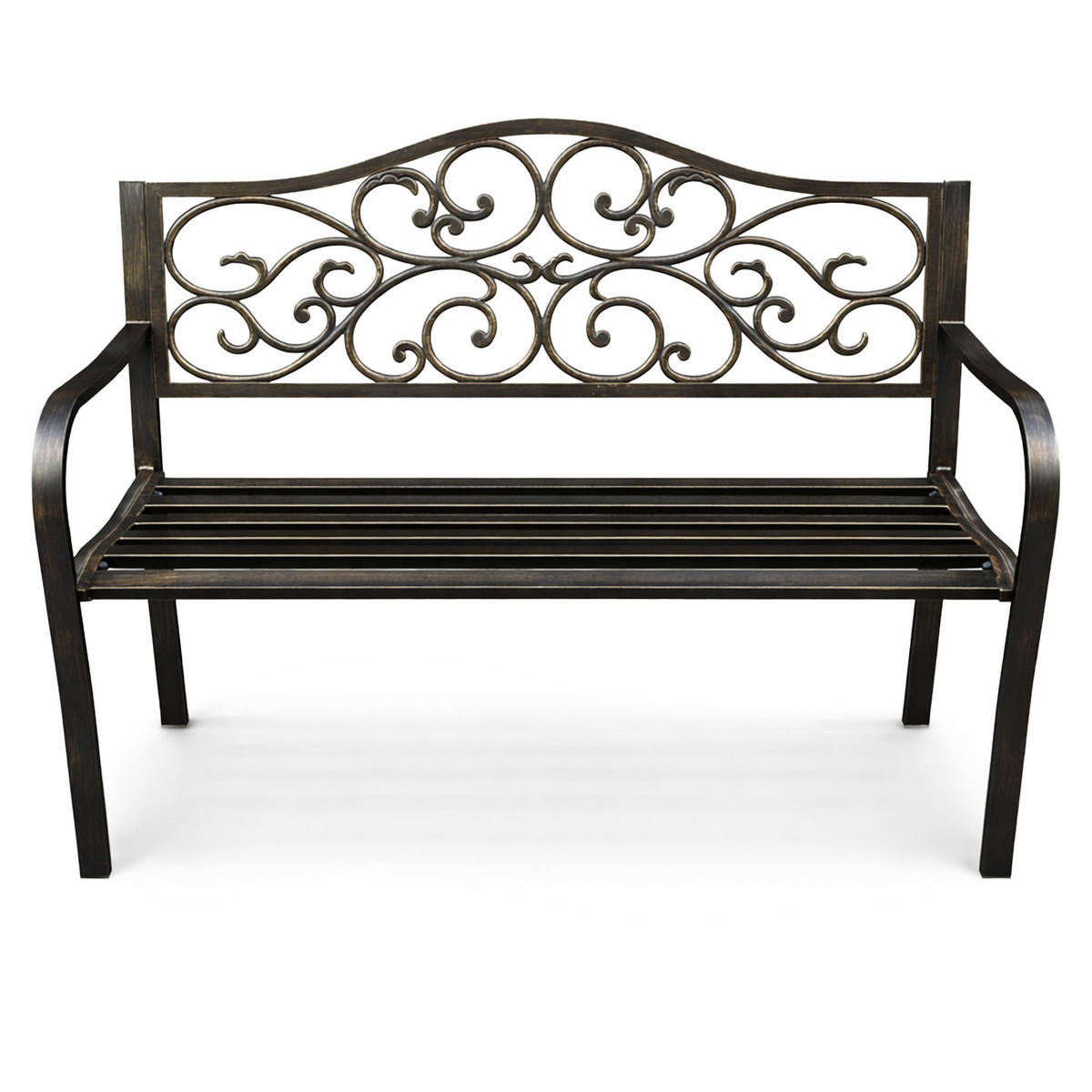 GARTENBANK IRGA Braun 127 x 89 x 62 cm - Braun, Metall (127/89/62cm) - Akord