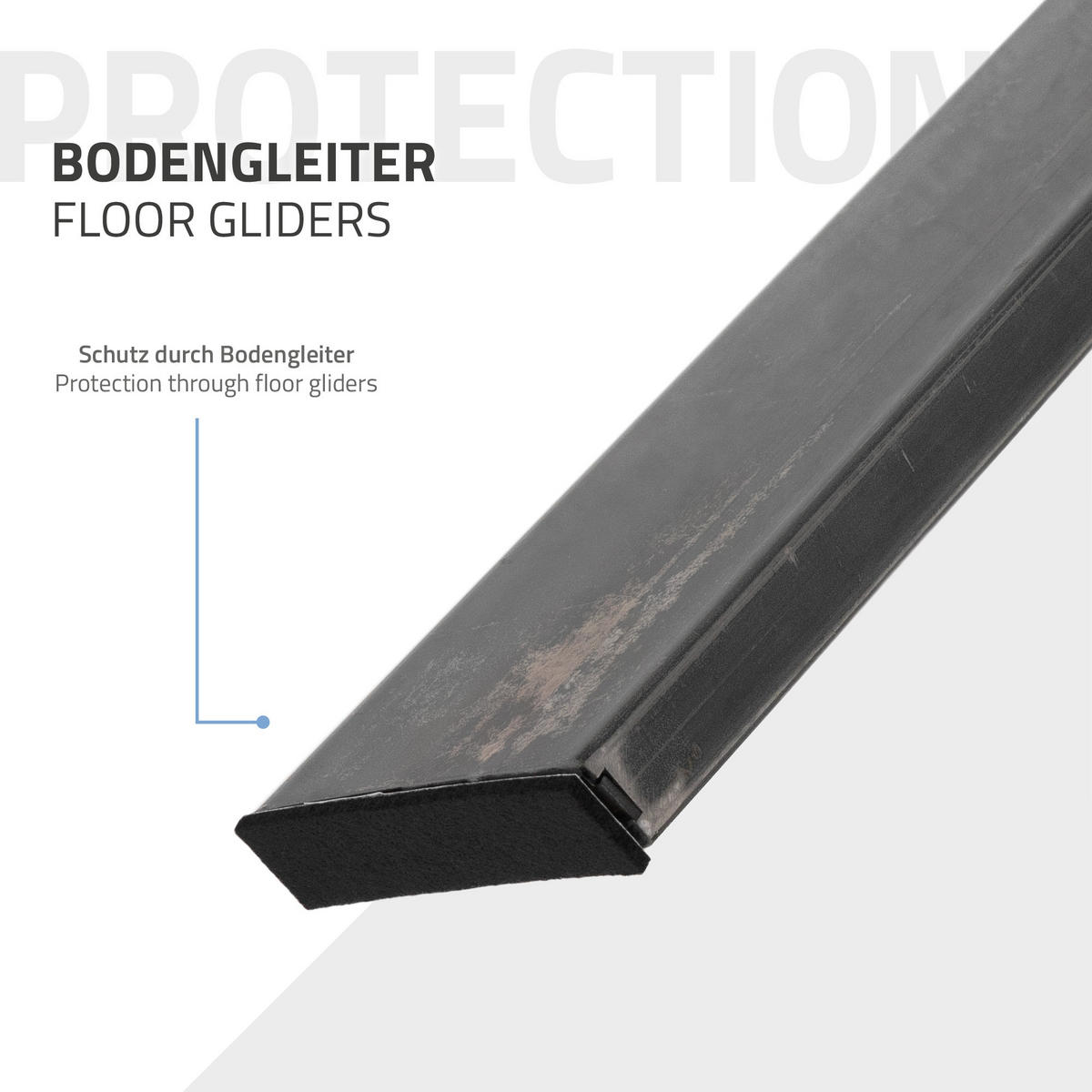 SADA 2 nohou ke stolu Loft 75 x 72 cm Industrial - antracitová, kov (75/72/8cm) - ML-DESIGN