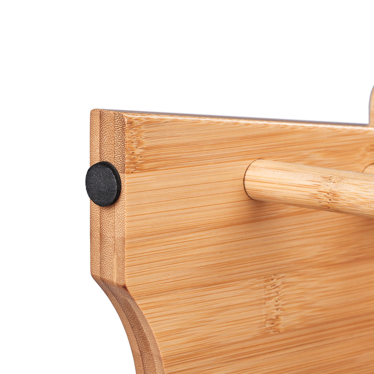 FUSSBANK - Hellbraun, Holz (33/20/21.5cm) - Relaxdays
