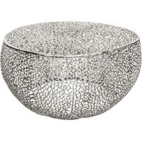 COUCHTISCH LEAF Metall Silber 80 cm - Silberfarben, Metall (80/80/41cm) - riess-ambiente