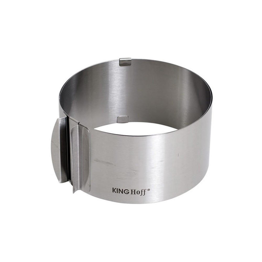 TORTENRING Silber 16/16/8.5 cm KH4614 - Silberfarben, Metall (16/8.5/16cm) - Kinghoff 