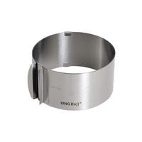 TORTENRING Silber 16/16/8.5 cm KH4614 - Silberfarben, Metall (16/8.5/16cm) - Kinghoff 