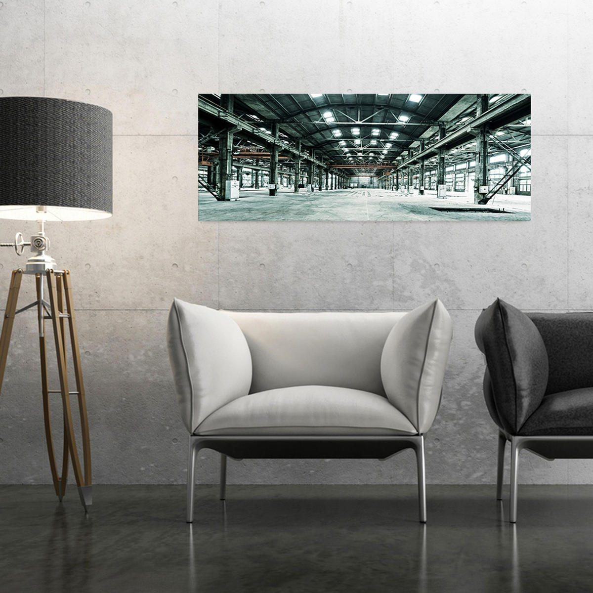 GLASBILD 80x30 cm Architektur - Anthrazit, Glas (80/30cm) - artissimo