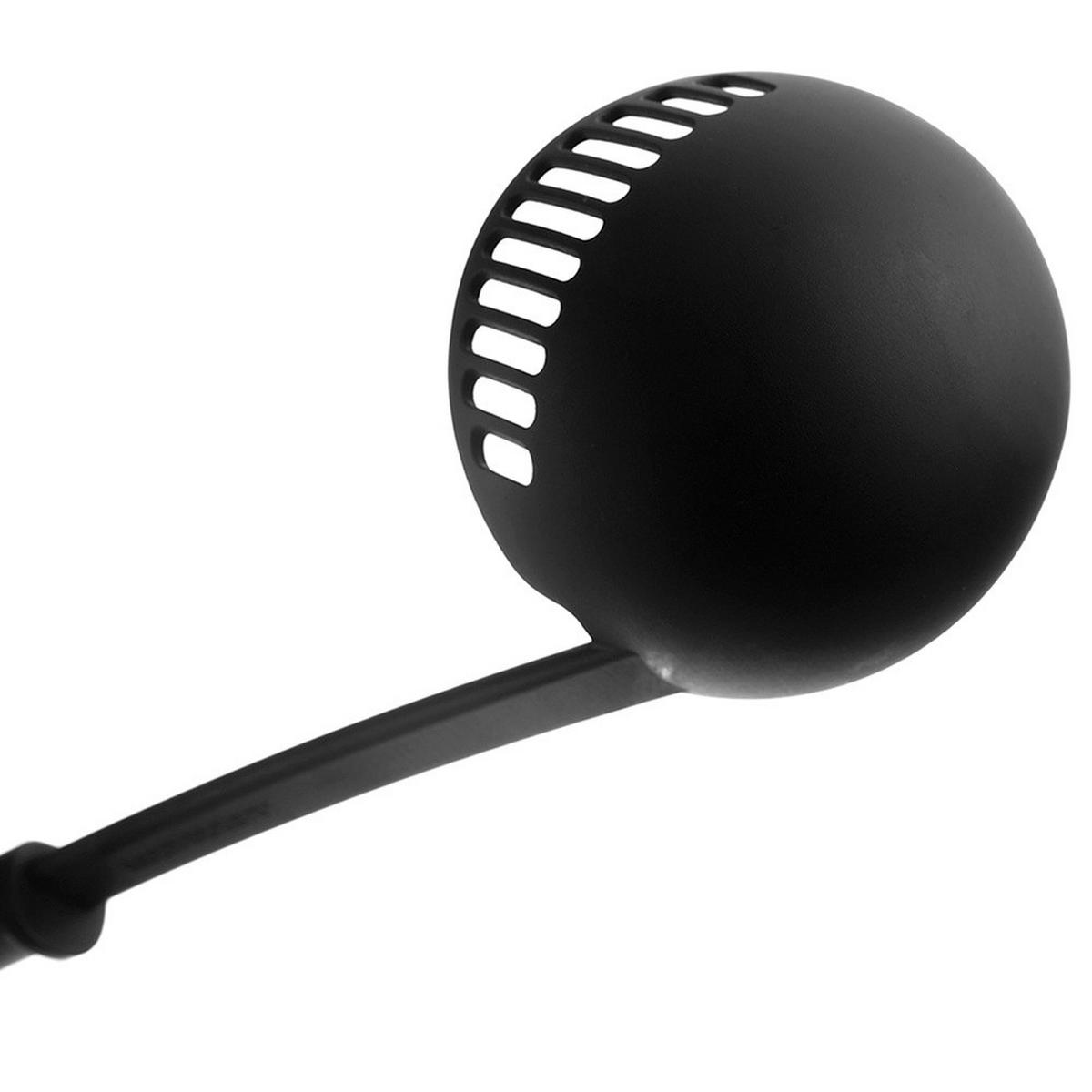 BLACKLINE SCHÖPFKELLE MIT SIEB 150 ml 30,5 cm Schwarz - Schwarz, Kunststoff (30.5cm) - Orion 