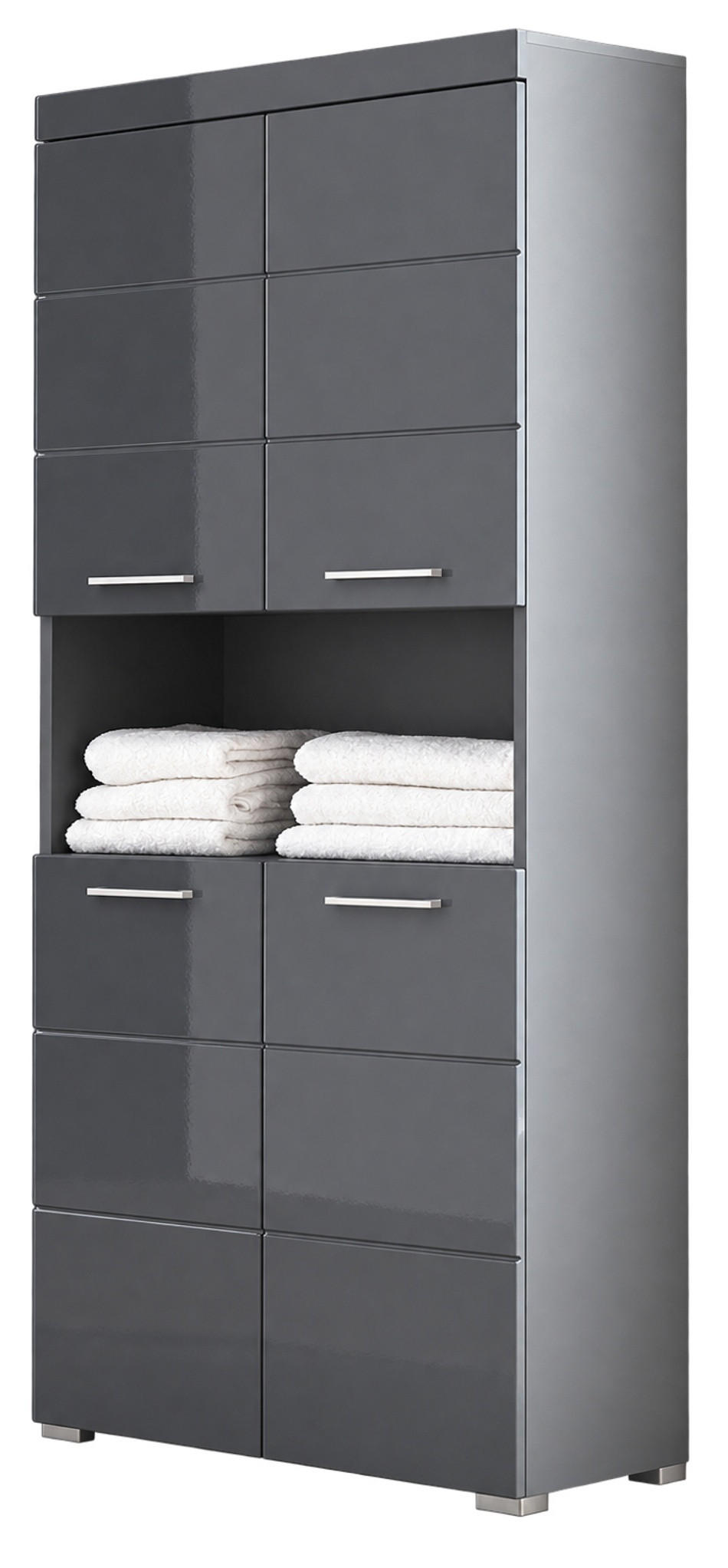 Top.Furn Hochschrank Grau 73x190x31 cm