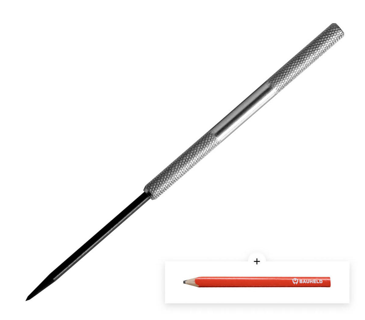 ANREISSNADEL 180 mm Eingeschraubte Nadel - Silberfarben, Metall (18/0.5/1cm) - BAUHELD