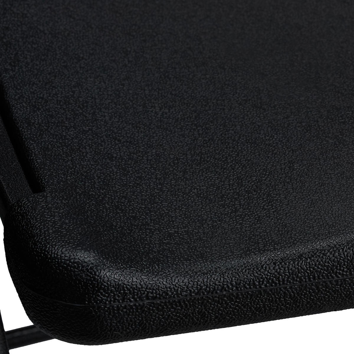 2XBARHOCKER - Schwarz, Kunststoff/Metall (44.5/118/82cm) - Relaxdays