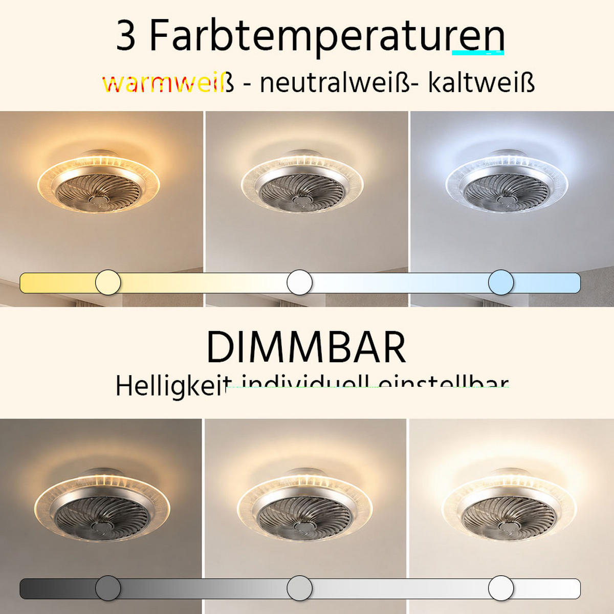LED DECKENLEUCHTE NARVIK Silber Chrom - Silberfarben, Metall (55/55/22cm)