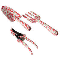 GARTENWERKZEUGE Lilly 3er-Set - Rot, Metall (3/8/28cm)