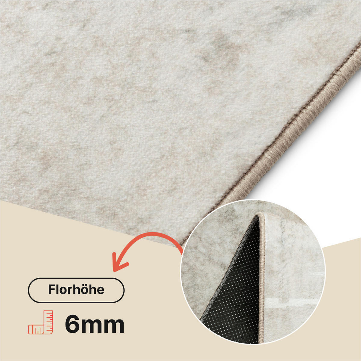 TEPPICH VENEZIA Beige Grafik 180/250 cm - Beige, Textil (180/250cm) - Tapiso