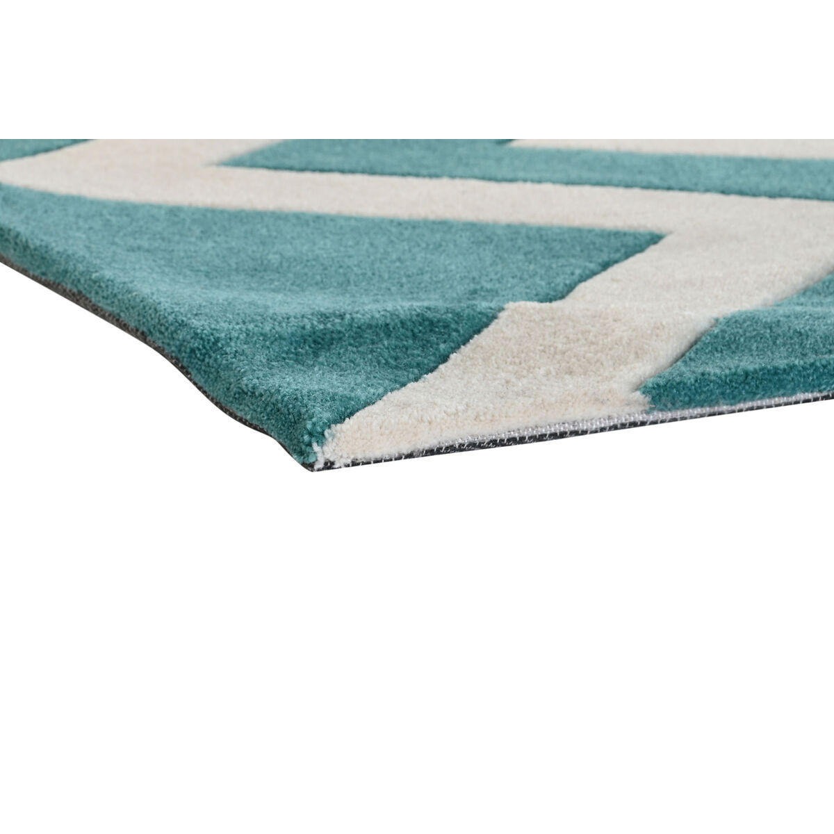 TEPPICH Polyester Zick-Zack zweifarbig 120 x 180 x 2 cm - Multicolor, Kunststoff (120/180cm) - DKD Home Decor