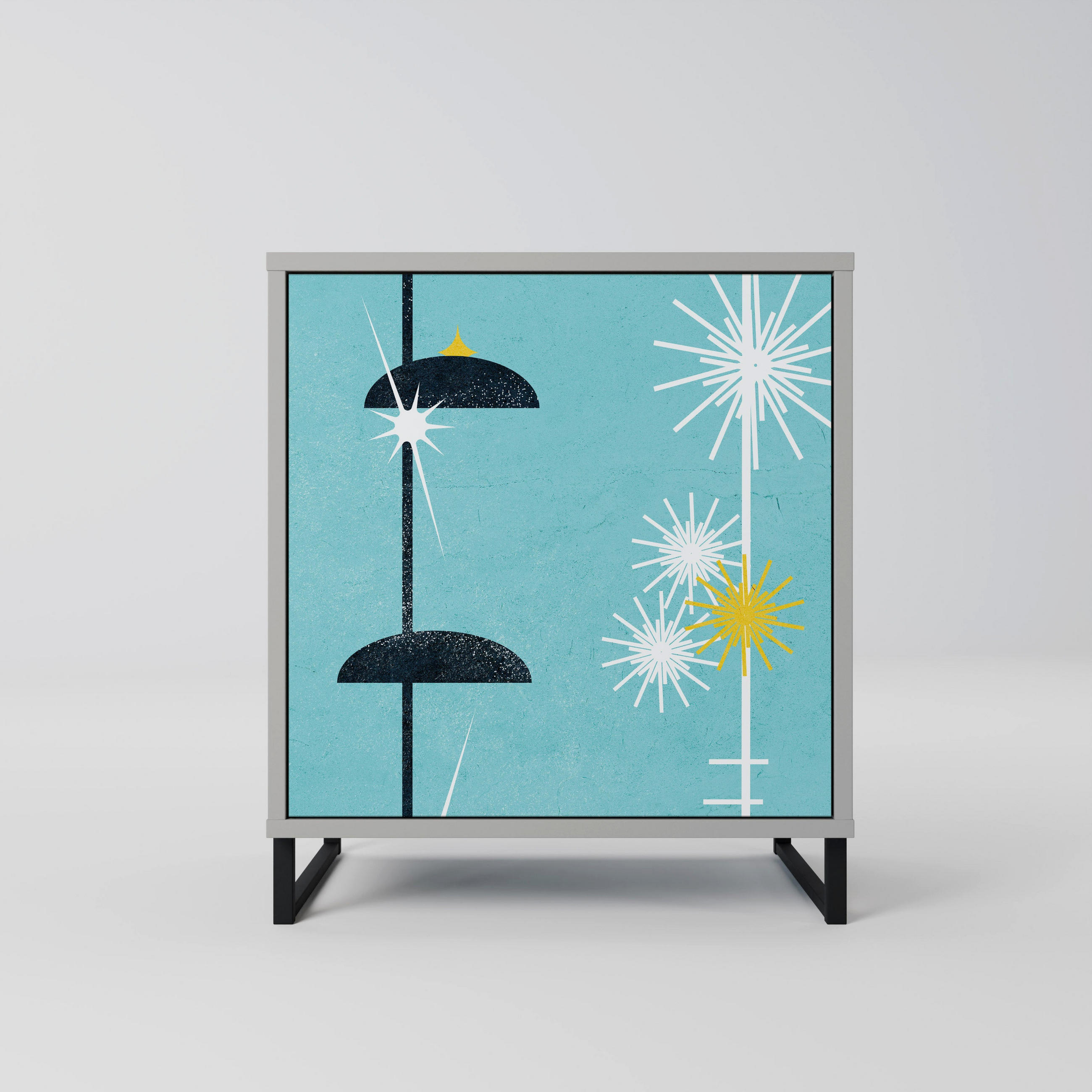 SpaceRebels Sideboard Grau 57.5x67.5x42 cm