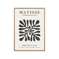 POSTER mit Rahmen Vitor Costa - Matisse floral Poster 1 - Eichefarben/Schwarz, Holz/Papier (30/40cm) - Poster&Frame