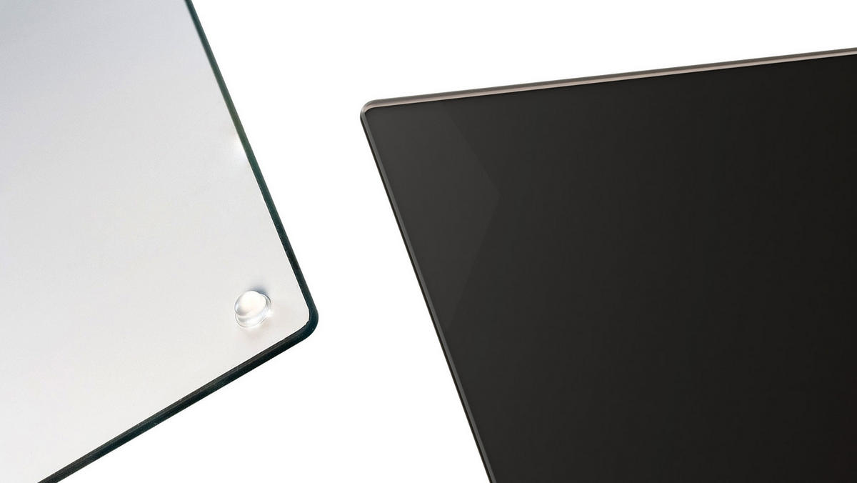 GLAS Herdabdeckplatte Schneidebrett SCHWARZ CLASSIC BLACK 30x40 cm - Schwarz, Glas (30/40/0.6cm) - ALLboards