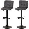 BARHOCKER Grau 2er-Set - Grau, Textil (38/107/41cm) - MCW