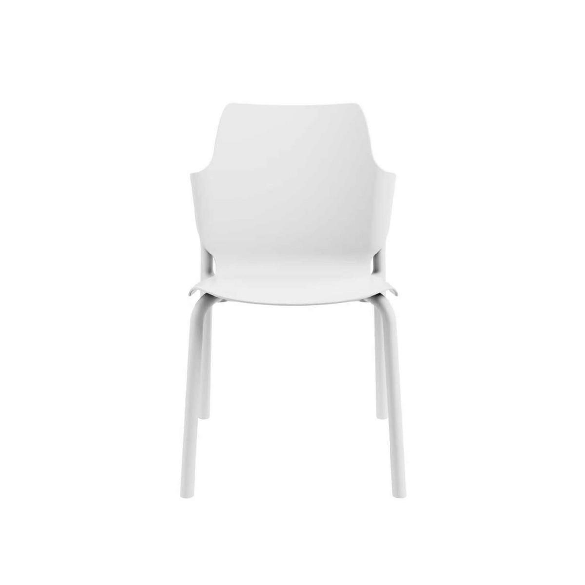 GARTENSTUHL Eisweiß 56/47/83 cm 2er-Set - Weiß, Kunststoff (56/83/47cm) - Mobili Rebecca