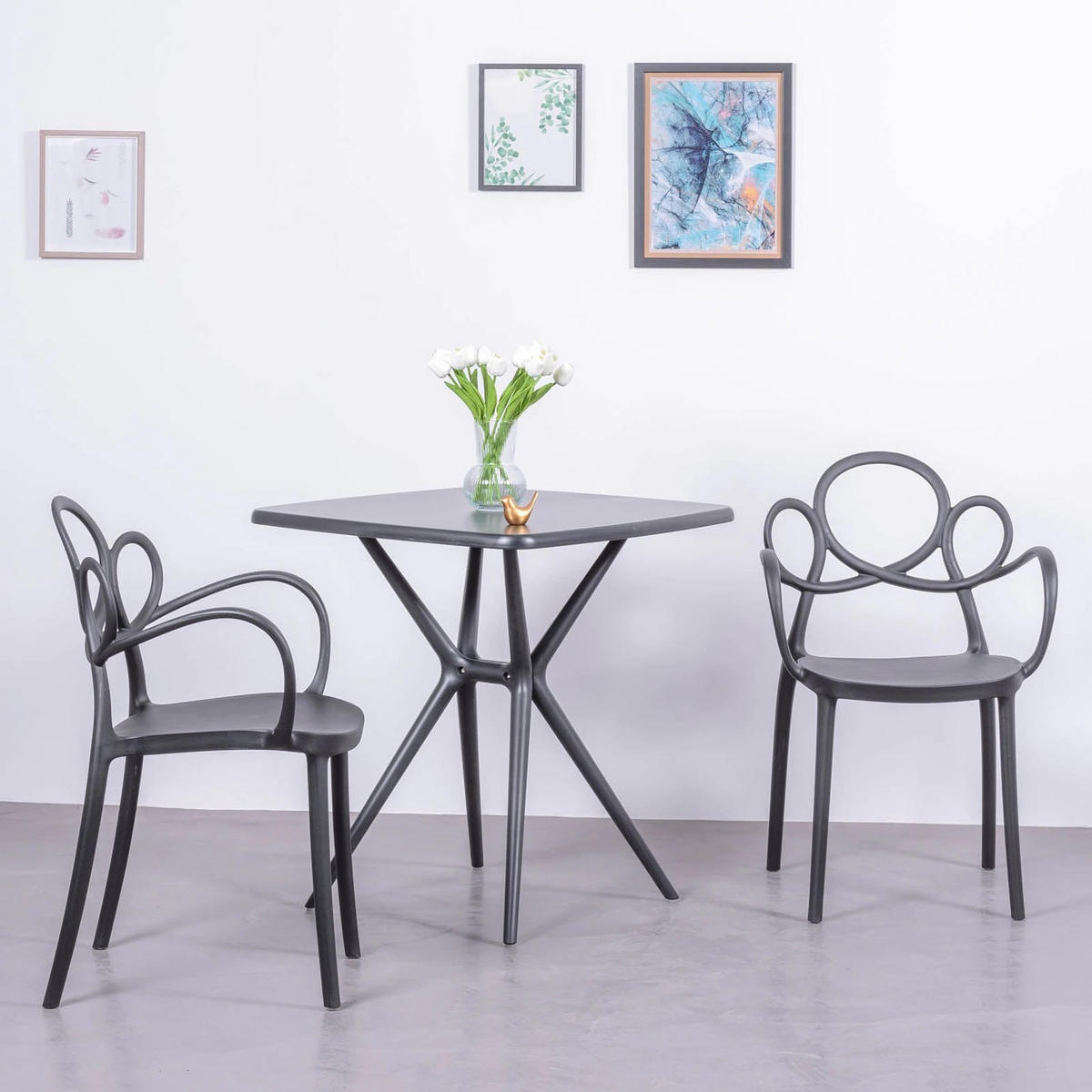 STUHL Kunststoff Schwarz - Schwarz, Kunststoff (56/84/45cm) - Nest Dream