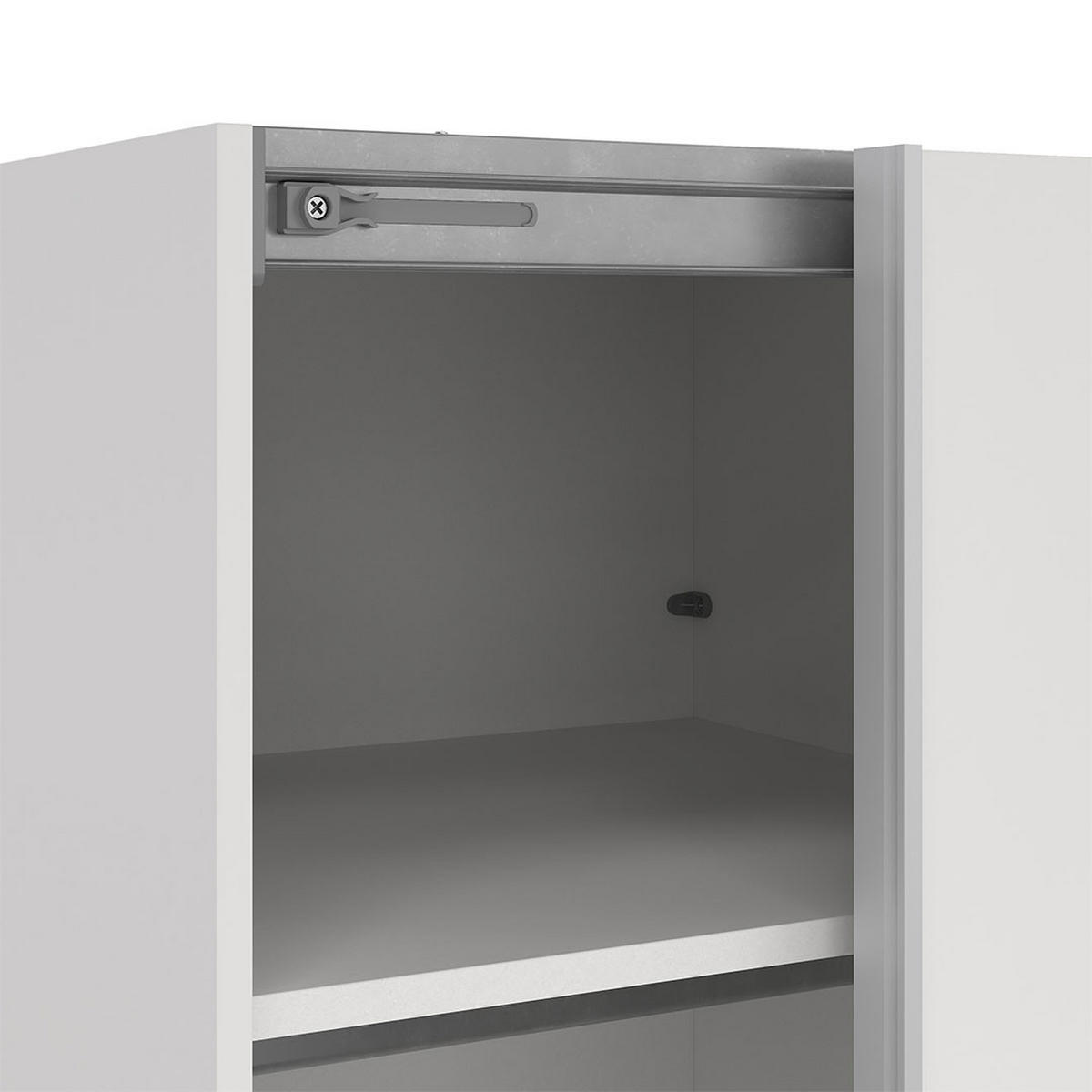 SCHIEBETÜRENSCHRANK, Como, Weiß, Holzwerkstoff, 119 x 67 x 221 cm - Weiß, Holzwerkstoff (119/221/67cm) - ebuy24
