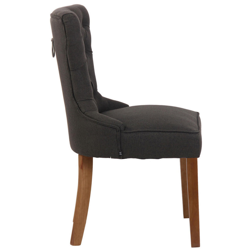 Thumbnail - TPFLiving Esszimmerstuhl, Dunkelgrau, Textil, 51x90x59 cm, Esszimmer, Stühle, Esszimmerstühle, Vierfußstühle