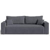 SOFA 230/90/70 Dunkelgrau Sivra - Dunkelgrau, Kunststoff/Textil (230/70/90cm) - Graingold