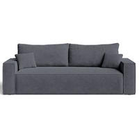SOFA 230/90/70 Dunkelgrau Sivra - Dunkelgrau, Kunststoff/Textil (230/70/90cm) - Graingold