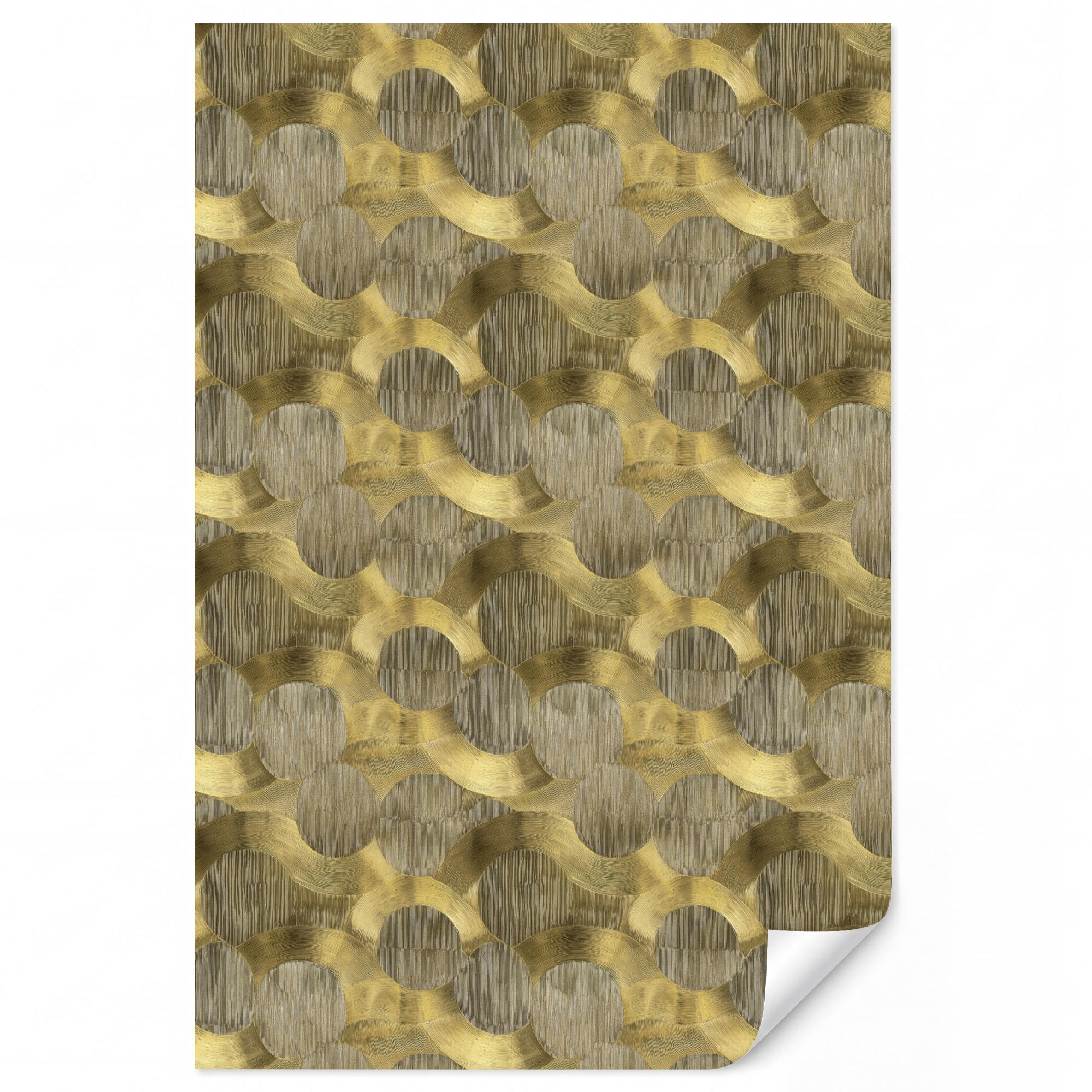 OnlyWow Tapete Gold 140x200 cm