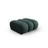 POUF Lupine aus Chenille-Stoff petrol - Petrol, Textil (95/43/92cm) - Micadoni
