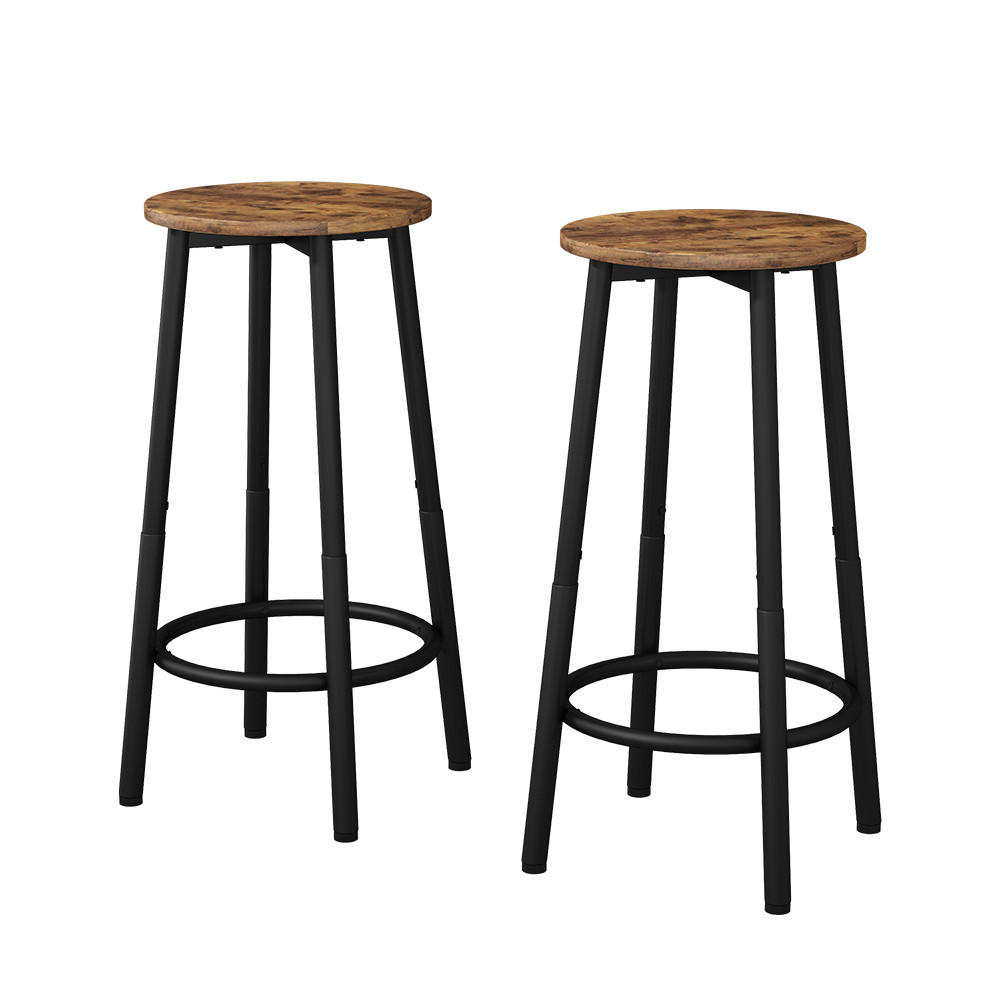 BARHOCKER Edmonton Eiche rustikal 31.5 x 64 cm 2 Teile - Wildeiche, Holzwerkstoff (31.5/64/30cm) - Vicco
