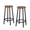 BARHOCKER Edmonton Eiche rustikal 31.5 x 64 cm 2 Teile - Wildeiche, Holzwerkstoff (31.5/64/30cm) - Vicco