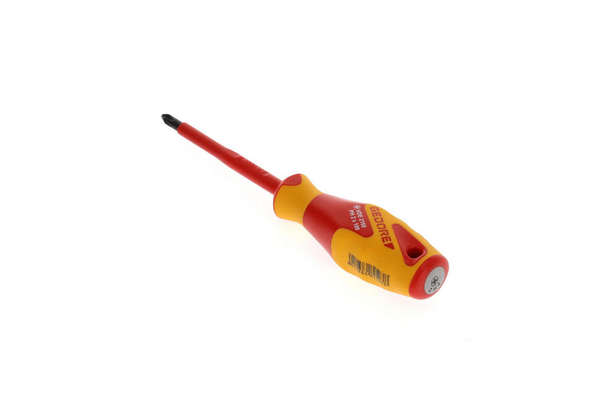 VDE 2160 PH 2 VDE-SCHRAUBENDREHER KREUZSCHLITZ PH 2 - Multicolor, Kunststoff/Metall (11/24cm) - Gedore