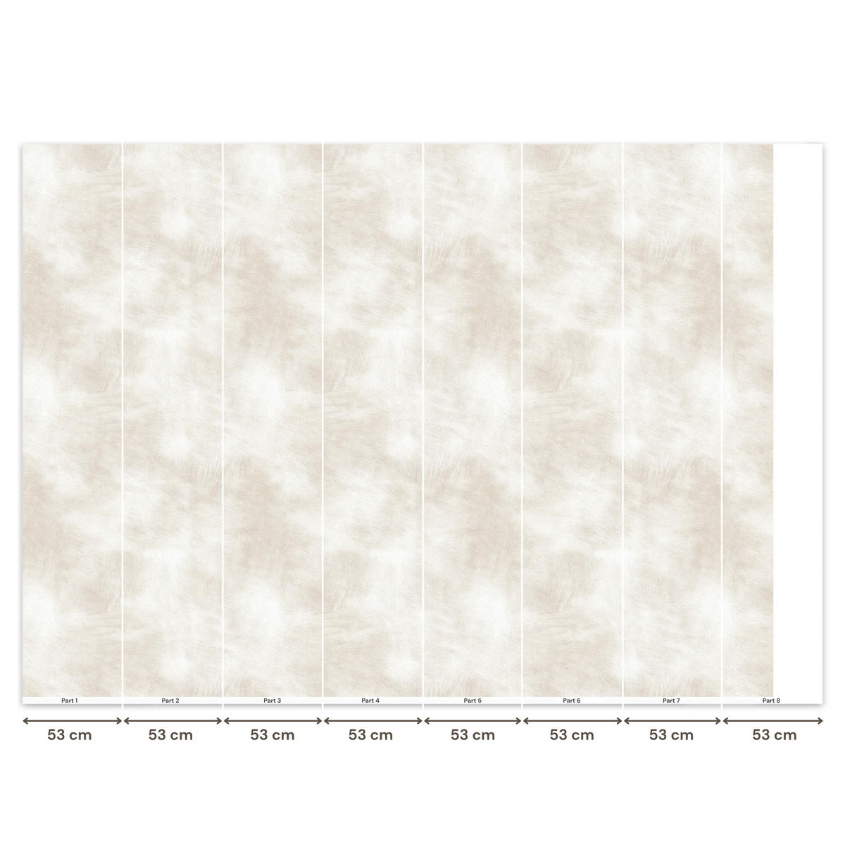 TAPETE - Dezent - Textur - Beige - 400x300 cm - Creme, Papier (400/300cm) - OnlyWow
