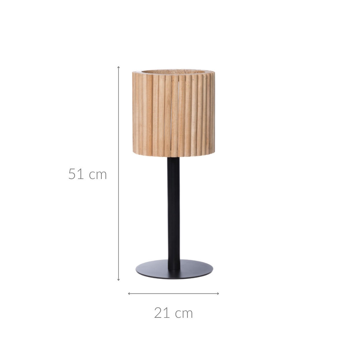 BLUMENSTÄNDER Urban Eden 51 cm - Braun, Holz (21/21/51cm)