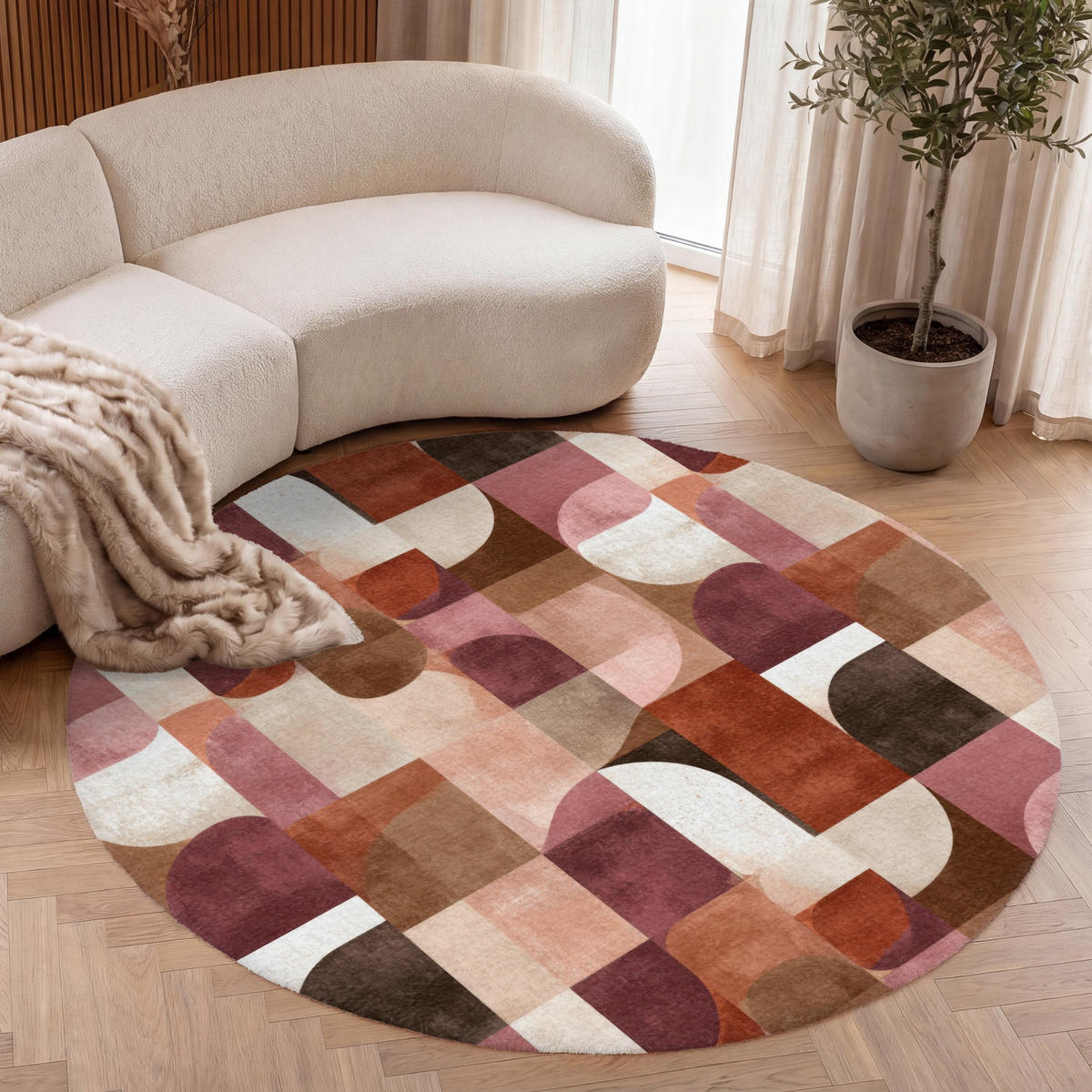 OnlyWow TEPPICH - Geometrie - Modern - Retro