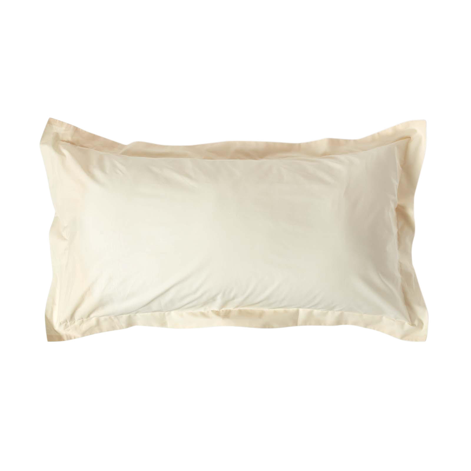 KISSENBEZUG Perkal mit Stehsaum, Fadendichte 200 - Creme, Textil (50/90cm) - Homescapes