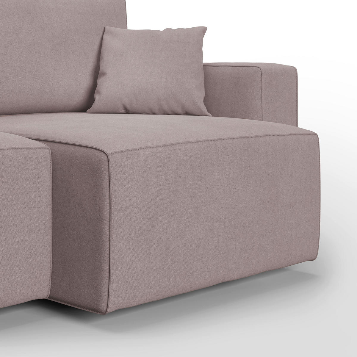 LINEARSOFA Morfeo - Rosa, Textil (215/86/99cm) - Divani.store