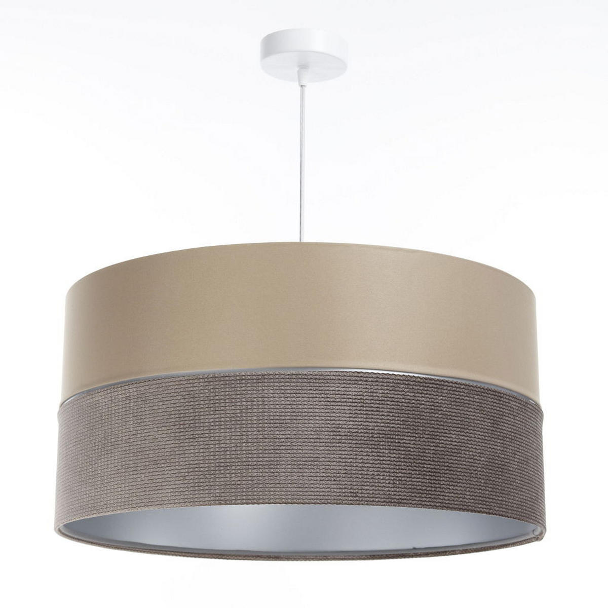 HÄNGELEUCHTE Beige 60/30 cm - Beige/Braun, Kunststoff (60/1/30cm) - ONZENO