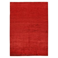 GABBEH-TEPPICH handgeknüpft Rizbaf Rot 239/170 cm Schurwolle - Rot, Textil (170/239cm) - Looma
