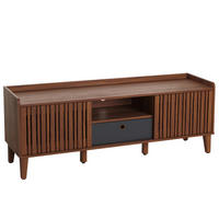 TV-RACK Walnuss Dekor - Walnussfarben, Holz (150/56/40cm) - MCW