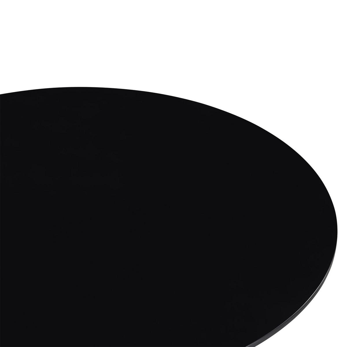 ESSGRUPPE LOIRE 5er Set schwarz - Schwarz, Holzwerkstoff/Metall - IDIMEX